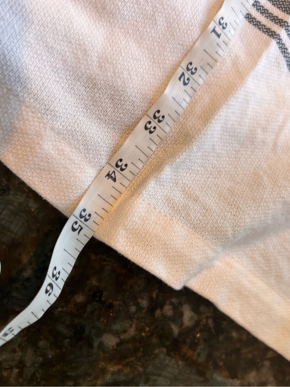 NWT Dille & Kamille Organic Cotton Lightweight Apron. Utility pockets. Ticking - Picture 6 of 9